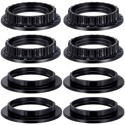8Pcs Lamp Shade Rings Replacement for E26 Light Socket