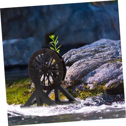 YARNOW Waterfall Fountain Rotating Wheel Decor Set