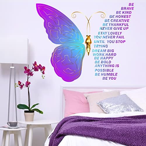 Epakh Butterfly Inspirational Quotes Wall Decals
