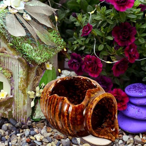 Luxshiny Ceramic Water Fountain Jar with Pump