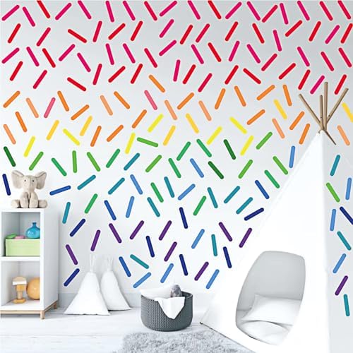 300Pcs Confetti Wall Decals for Kids Room Party Decoration