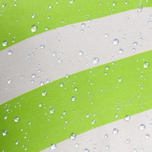 4 Pack Green White Waterproof Pillow Covers for Outdoor Use