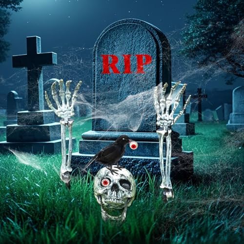 Halloween Skeleton Decorations Outdoor Set