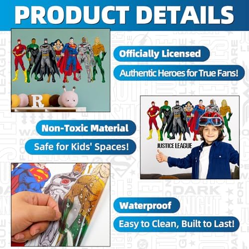 CoCube Superhero Wall Stickers for Kids