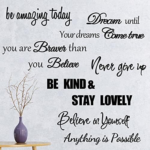 Inspirational Quotes Wall Decals for Women and Girls