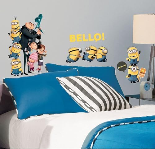 Minions Despicable Me 2 Peel and Stick Wall Decals
