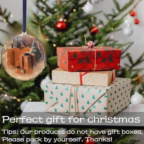 Mini Express Funny Gift Box Clear Ball Ornament for Christmas