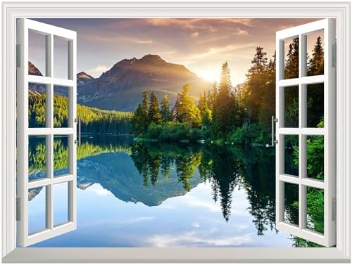 wall26 Morning Sunrise Forest Wall Mural - 36x48 Inch