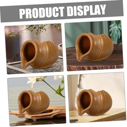 ULDIGI Tabletop Fountain Ceramic Water Jar for Zen Decor