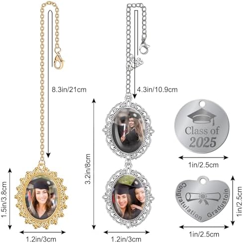 Personalized Graduation Tassel Photo Charm for Cap 2025