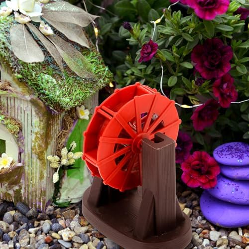 DIY Water Wheel Fountain Accessory for Garden