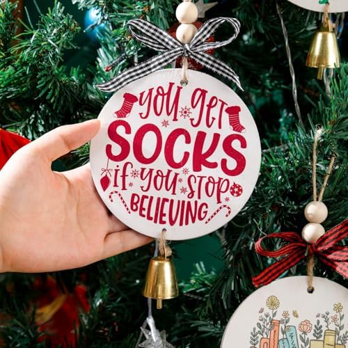 Funny White Elephant Gift Ornament with Bell and Bow