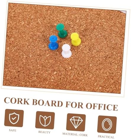 Levemolo 17x8in Adhesive Cork Board for Wall Office