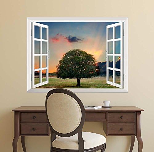 wall26 Removable Wall Sticker Tree in Sunset 36x48