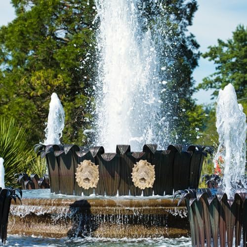 IMIKEYA Wall-Mount Garden Fountain Lion Head Sprayer Nozzle
