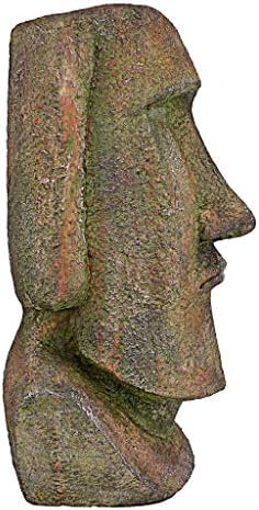 Design Toscano Grey Stone Medium Moai Head Sculpture