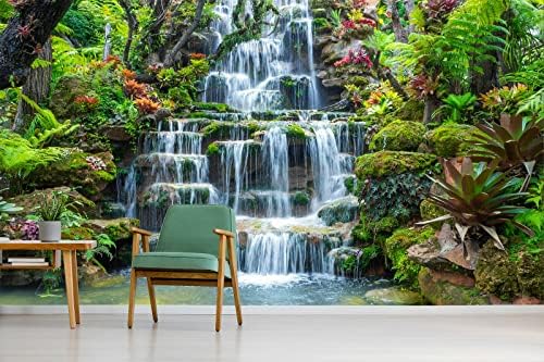 FLFK 3D Mountain Spring Wall Mural 1417x984 - Natural Landscape Peel and Stick