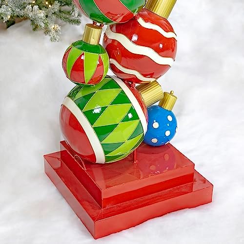 Zaer Ltd 1075 FT Tall Large Iron Christmas Ball Ornament Archway
