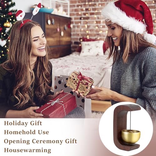 Munkant Magnetic Door Bell Chime Wooden Decorative Bell