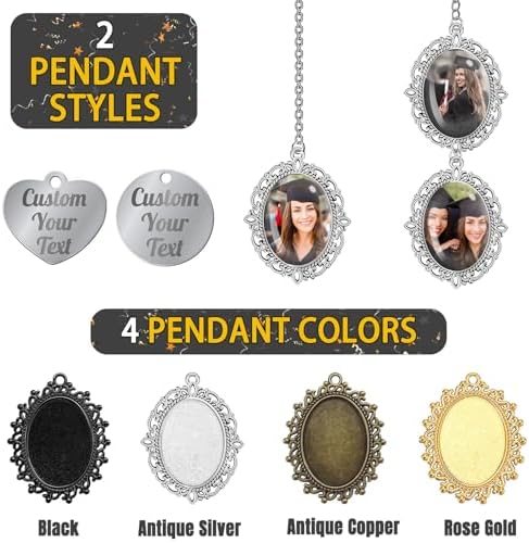 Personalized Graduation Tassel Photo Charm for Cap 2025