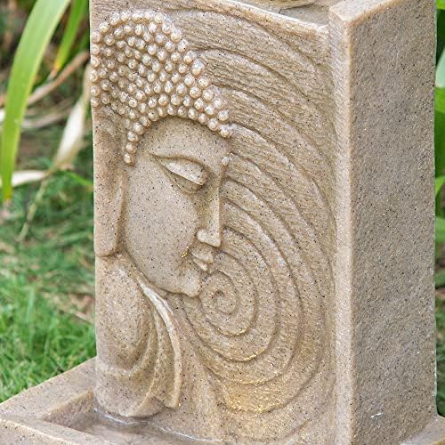 Indoor Outdoor Buddha Water Fountain with LED