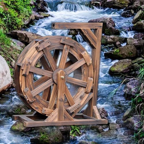 Water Wheel Fountain Outdoor Garden with Stand