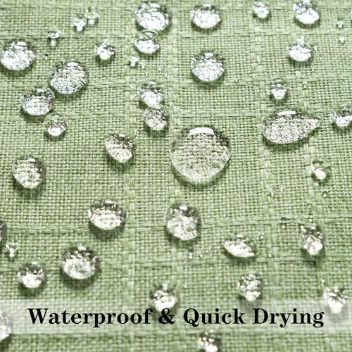 Kevin Textile 2 Pack Outdoor Waterproof Pillow Covers Sage Green