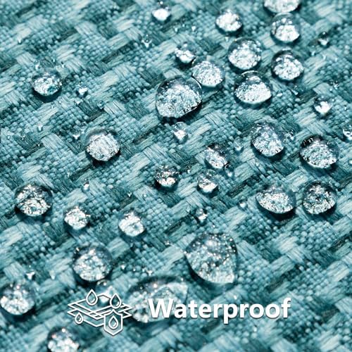 Kevin Textile Waterproof Throw Pillow Covers Pack of 2 Teal