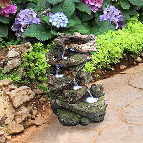 Design Toscano Mesquite Falls Garden Fountain with Light