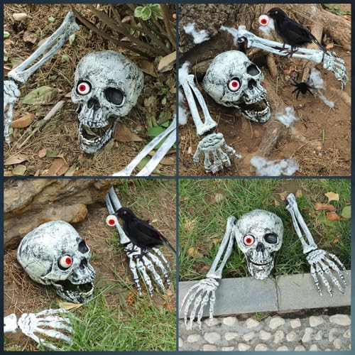 Halloween Skeleton Decorations Outdoor Set