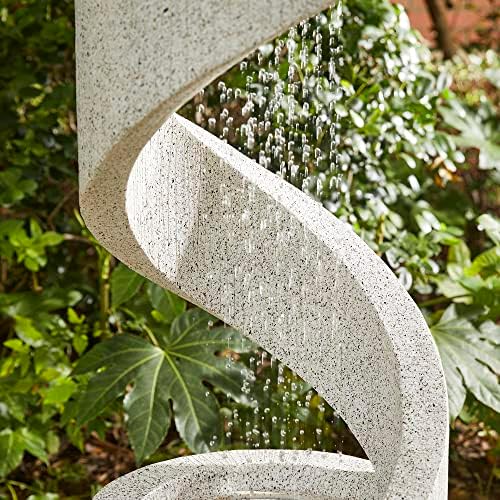 Glitzhome Tiered Outdoor Water Fountain with LED Light