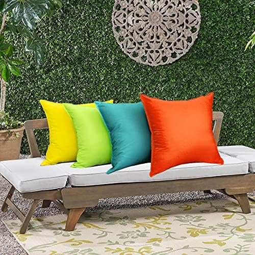 Pack of 2 18x18 Inch Waterproof Outdoor Pillow Covers