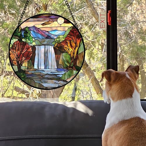 Stained Glass Suncatcher Window Hanging for Home Decor