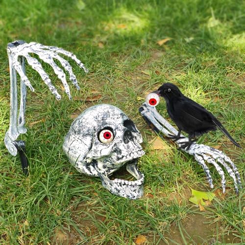 Halloween Skeleton Decorations Outdoor Set