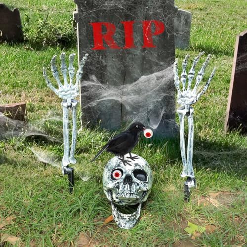 Halloween Skeleton Decorations Outdoor Set