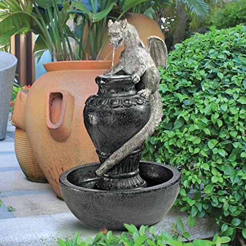Design Toscano Dragon Fountain with LED Light