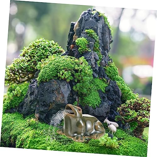Bestonzon Waterfall Frog Fountain Decor for Garden