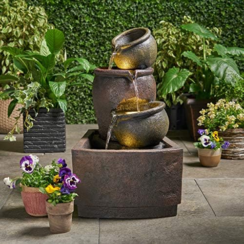Christopher Knight Home Olga Fountain Rustic Multi-Brown