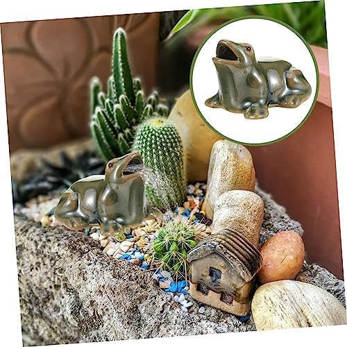 Bestonzon Waterfall Frog Fountain Decor for Garden