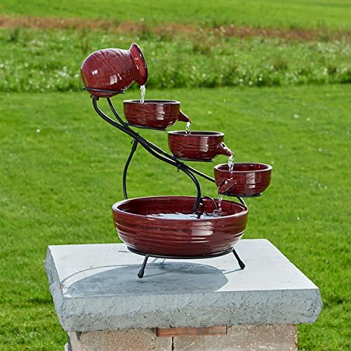 Smart Solar 23941R01 Ceramic Solar Cascade Fountain